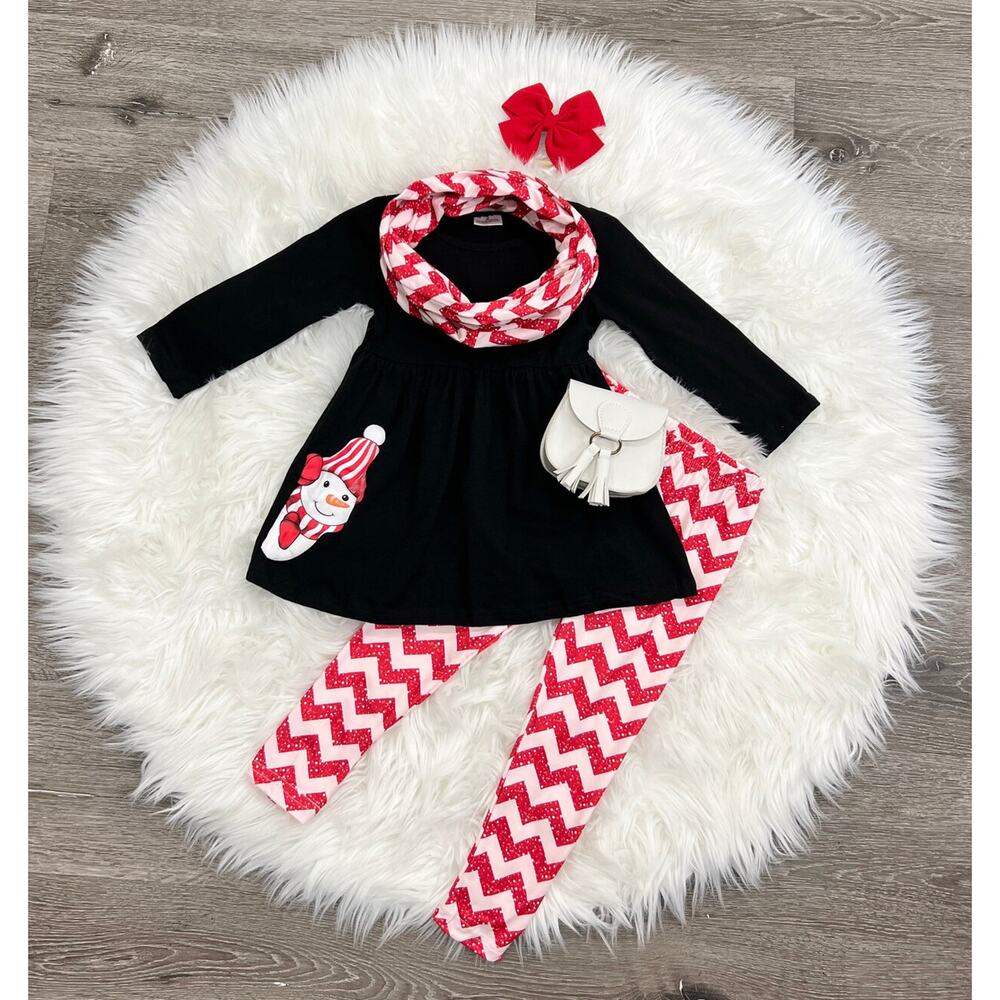 Beaming Snowman 3pc Boutique Set Size 2T‎
